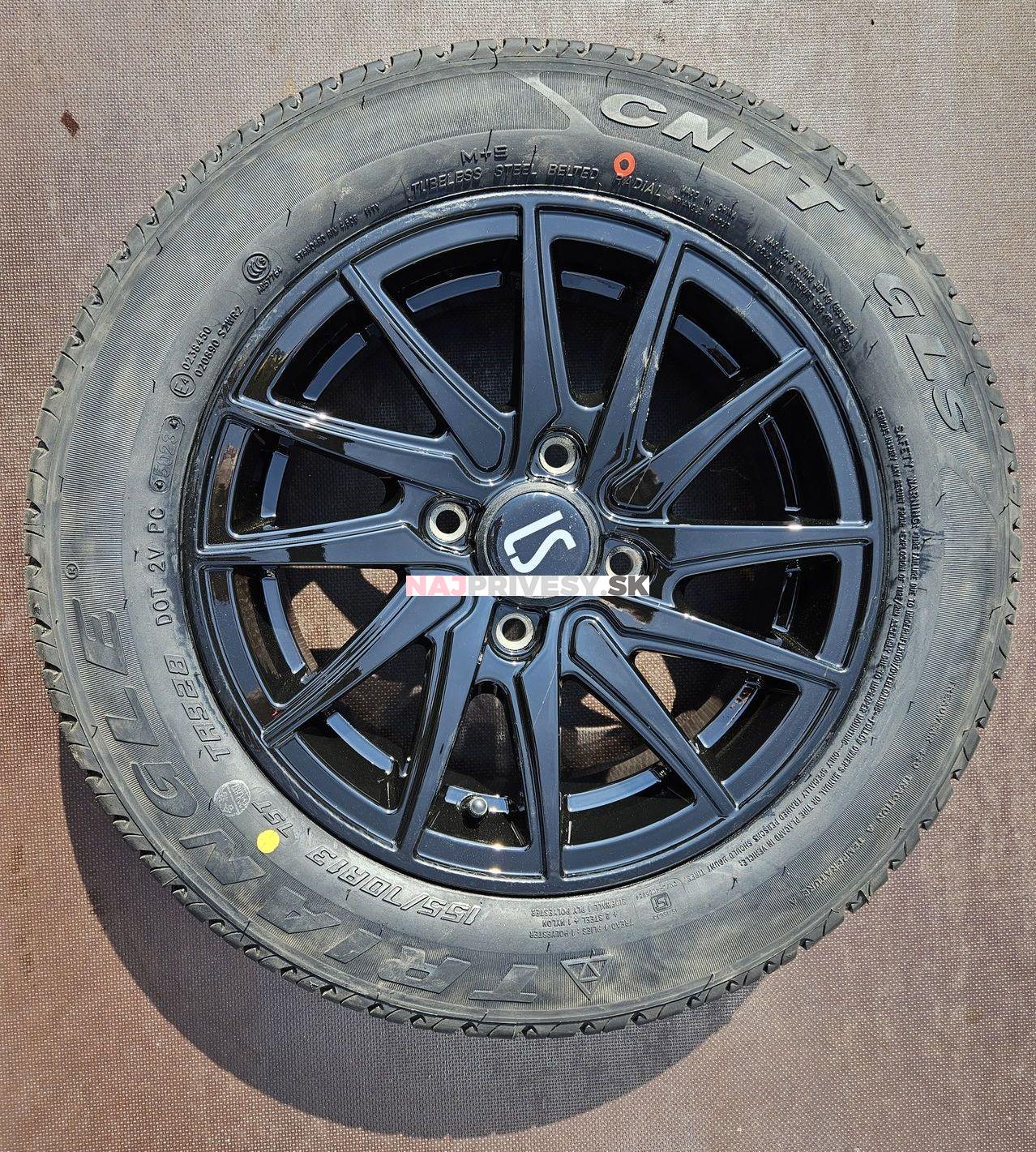 Hliníkový disk ATT 305C čierne 5Jx13H2 ET30