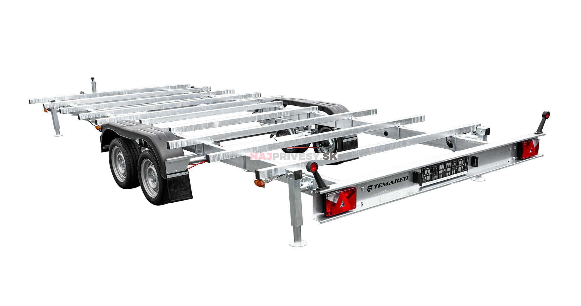 Príves Temared TINY HOUSE 7024 3,5T, príves na dostavbu mobilných domov