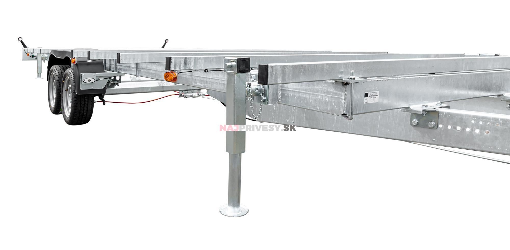 Príves Temared TINY HOUSE 7024 3,5T, príves na dostavbu mobilných domov