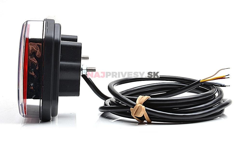 Zadné združené svetlo WAS W150 LED 12-24 V, L-P, BL-Statický/BR/KO/ML/CO