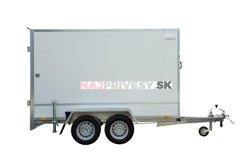 Skriňový príves Temared BOX 3015/2 - 2x750 kg