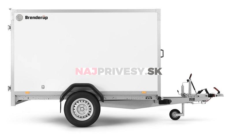 Skriňový príves Brenderup CD260WBD 1300 kg, 260x155x150 cm DVERE