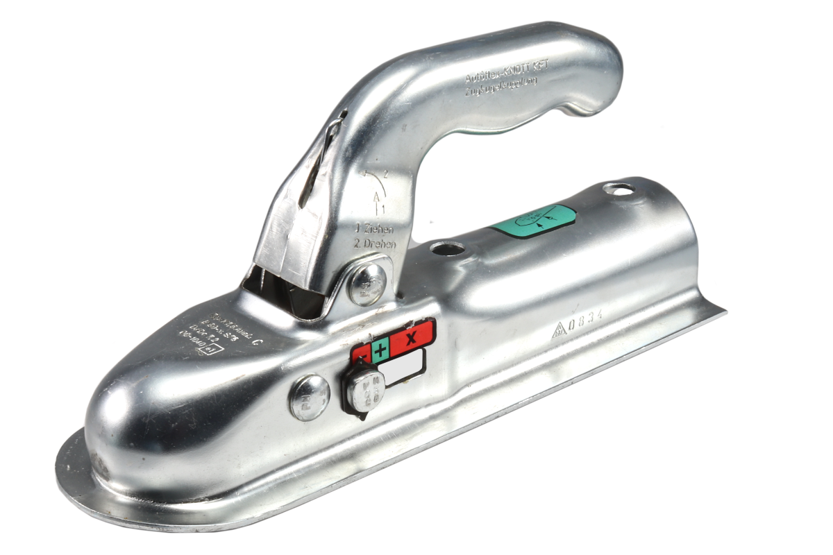 Ťažná spojka KNOTT K 7,5 pr. 50 mm, 750 kg, vŕtanie 2xM12 vert.