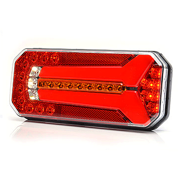 Zadné združené svetlo WAS W150 LED 12-24 V, L-P, BL-Dynamický/BR/KO/ML/CO
