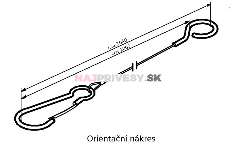 Lanko poistné AL-KO 1005 mm pre 2,8VB