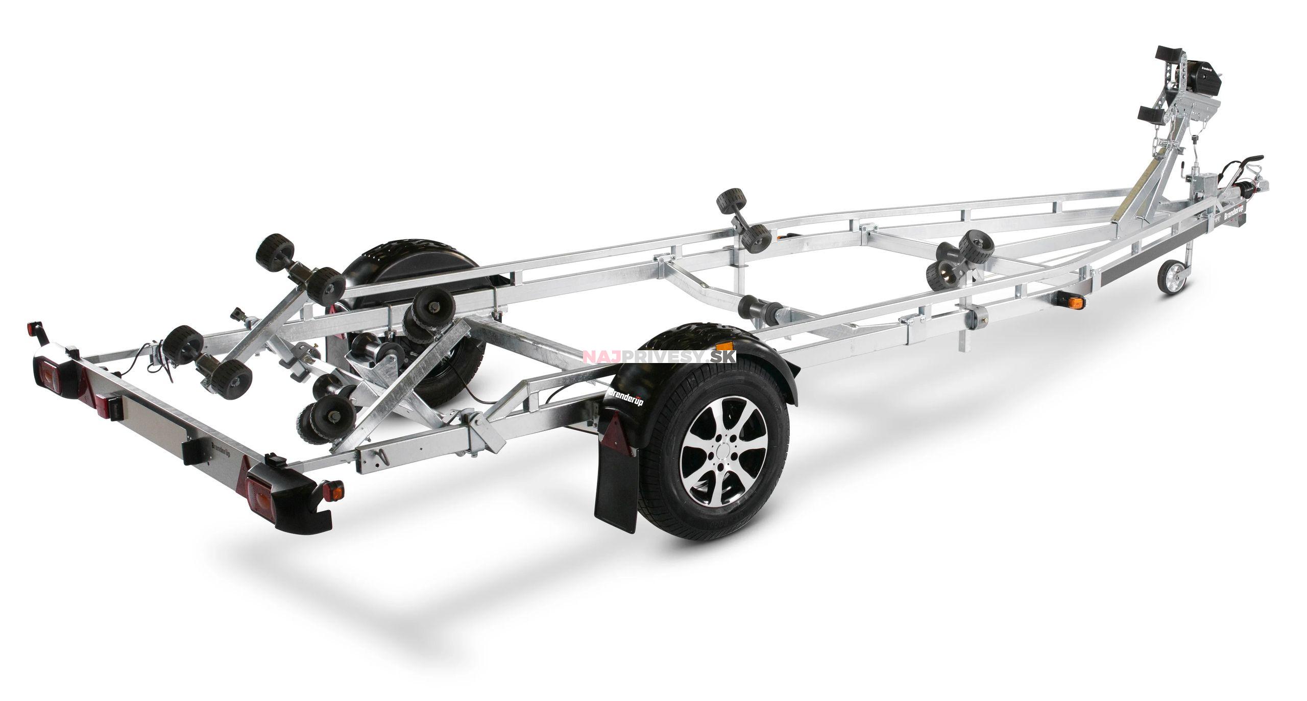 Lodný príves Brenderup 201500B SRX 1500KG - výsuvný panel