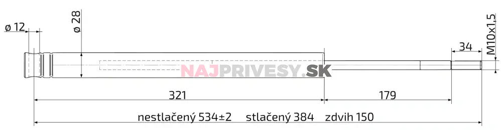 Tlmič nájazdovej brzdy KNOTT KF 13 C