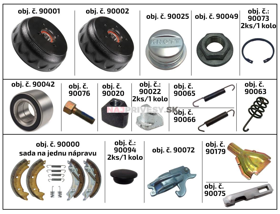 Klinek nastavovaci M10 200x50, 160x35 KNOTT