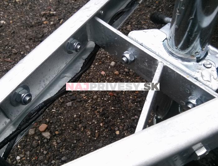 Centrálny držiak - výztuha oje - Brenderup séria 3000