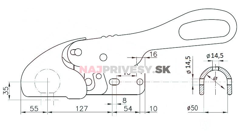 Stabilizátor Winterhoff WS 3000 D+Z, vrt. 14/14 mm