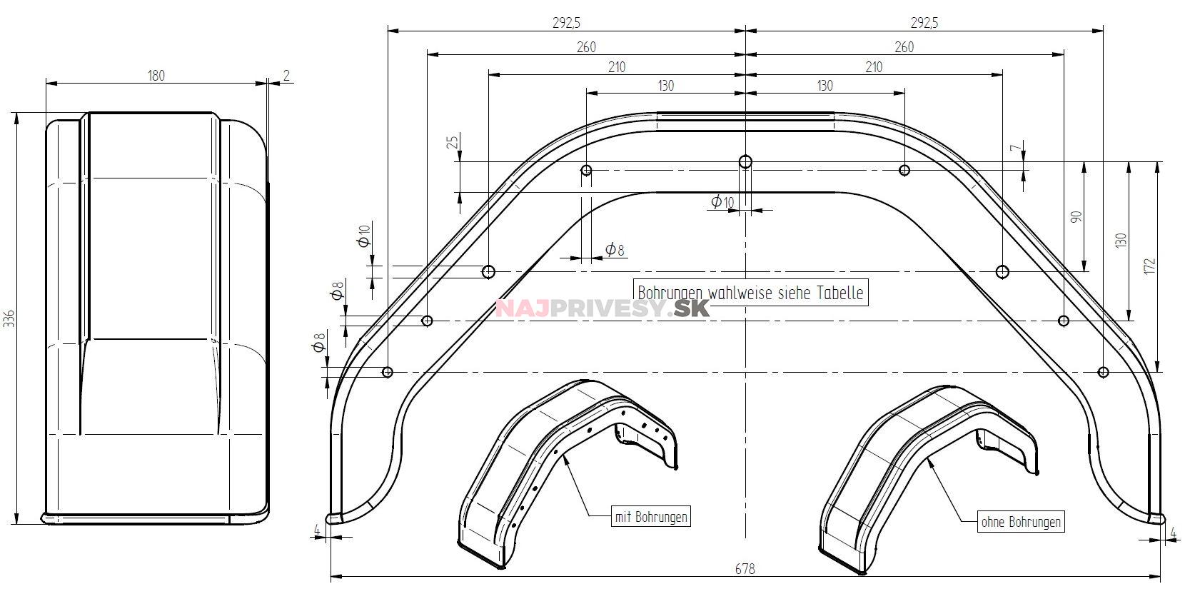 Blatník plast 13"/180 mm AutoFlex čierny