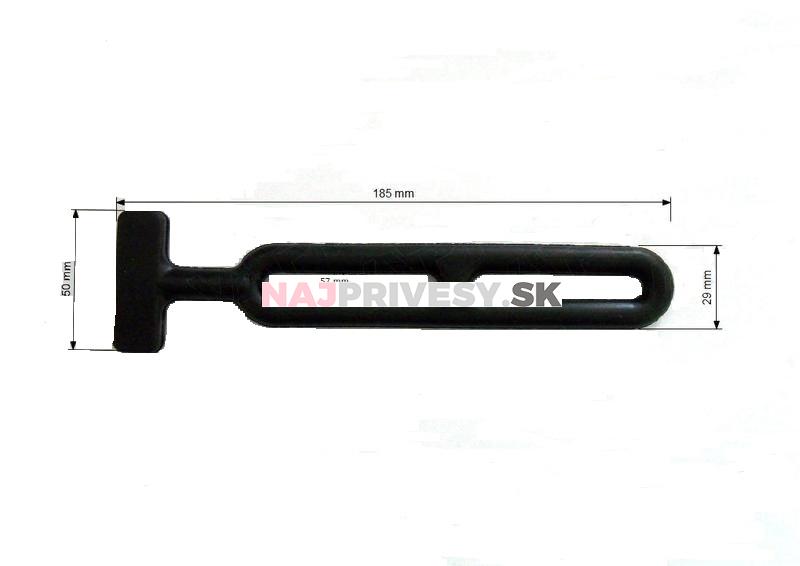 Napínacia guma "T" k plachte 190mm