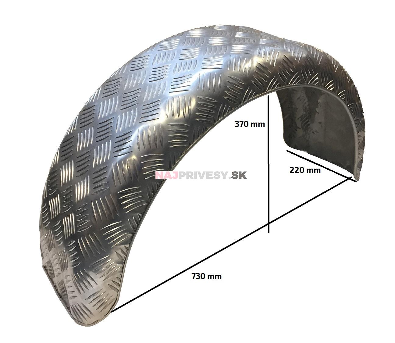Blatník ALU 14''/220 mm DOMAR