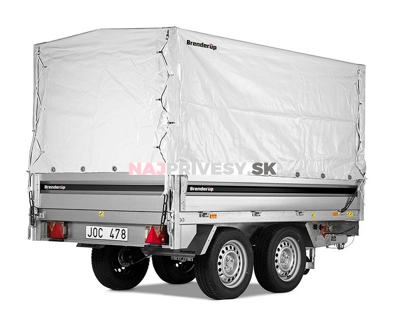 Plachta Brenderup sivá, 264x149x150 + konštrukcia, typ 4260