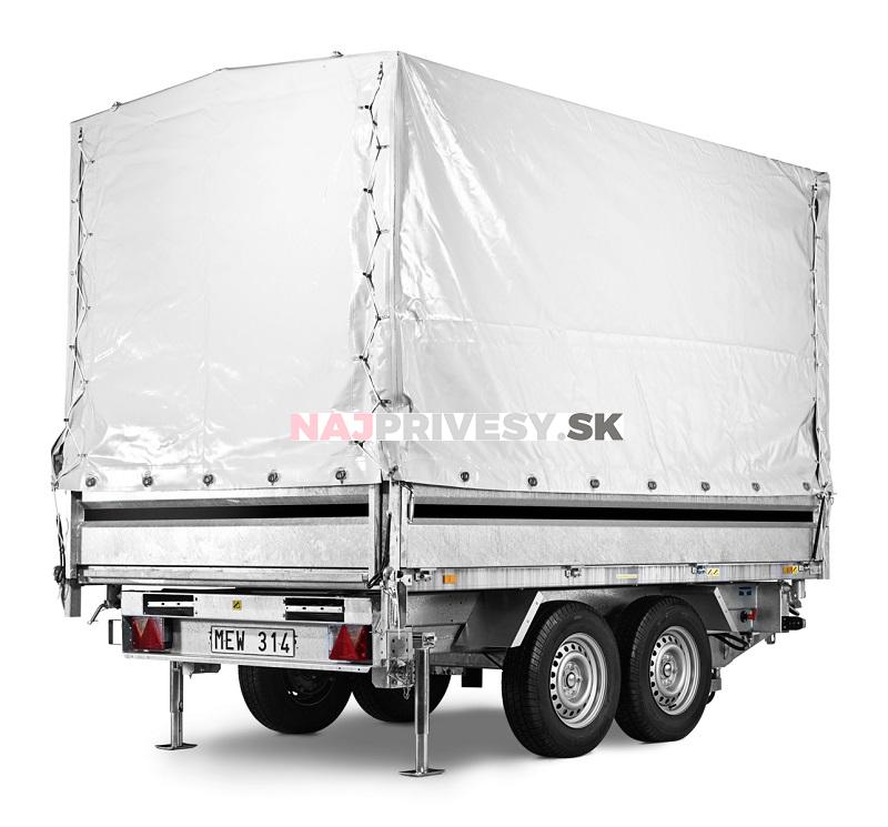 Plachta s konštrukciou Brenderup sivá 309x169x150cm typ 4310