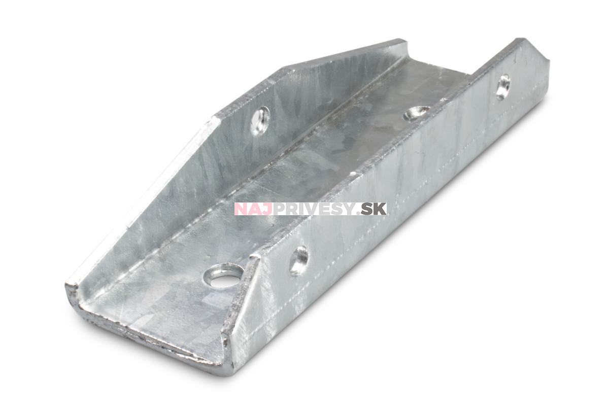 Konzola základne ťažnej spojky pre držiak kolieska (VAPP UNI/PROFI) - vrátane skrutiek