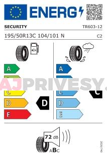 Koleso 195/50 R13 C 104N Security TR603 (900 kg) M+S, disk 5,5J, 112x5
