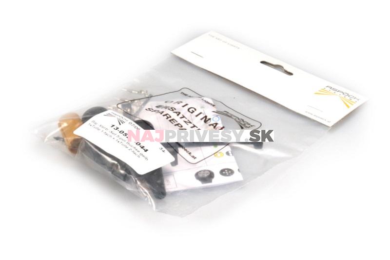 Zástrčka - bajonet Aspöck 5-pinový žltý, 1 alebo 2 vývody