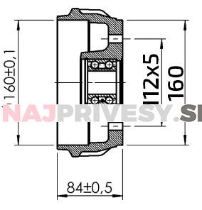 Bubon brzdový AL-KO 1637 112x5 EURO-COMP