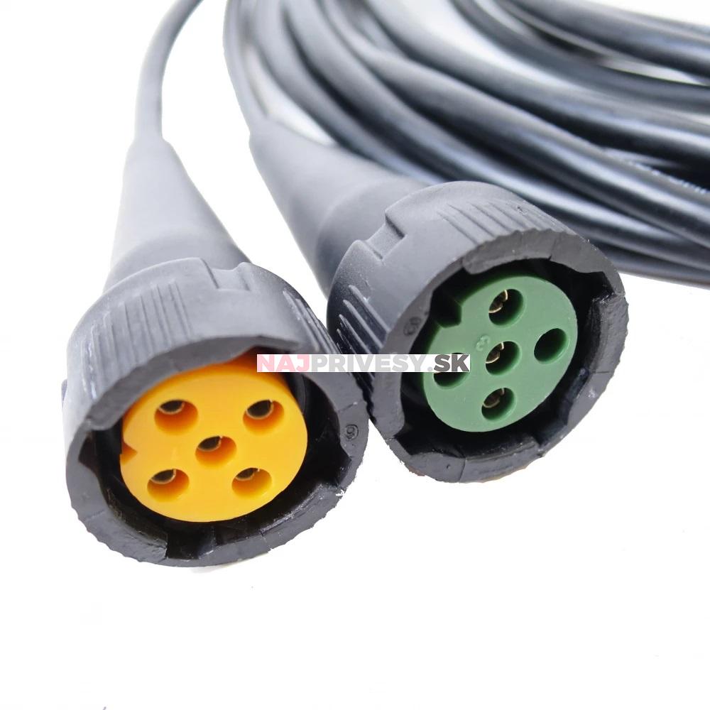 Kabel kompletný 13-polový, dĺžka 5 m Aspöck, bez predných vývodov