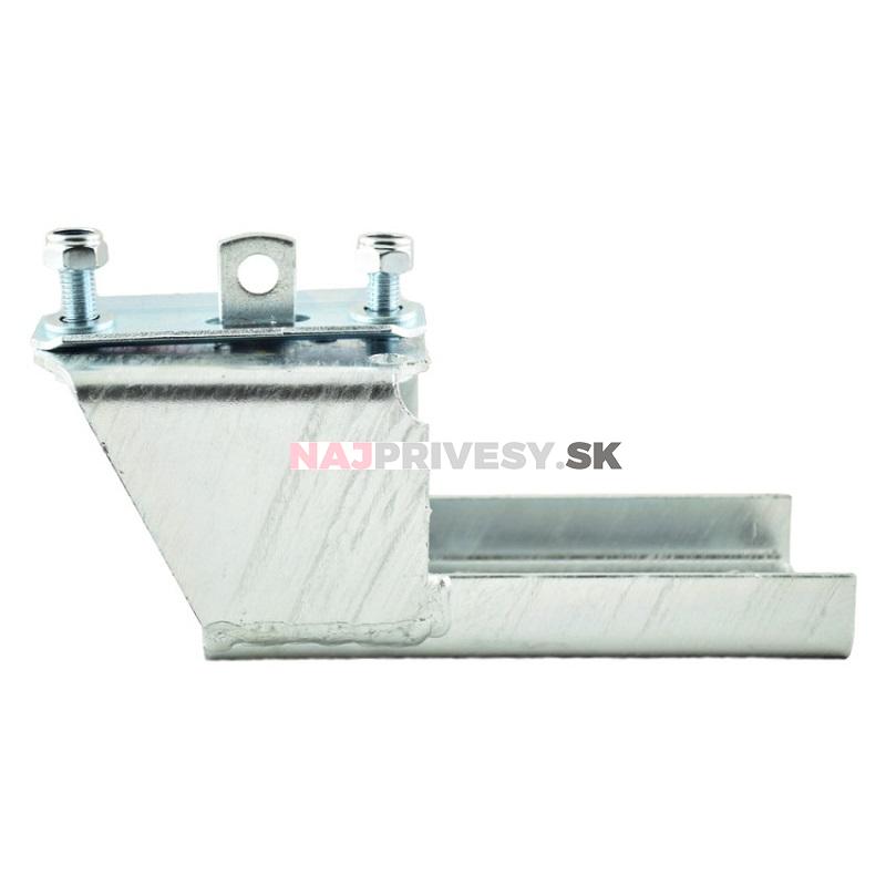 Držiak rezervy pre kolesá s rozstupom 100x4, montáž na čelo prívesu