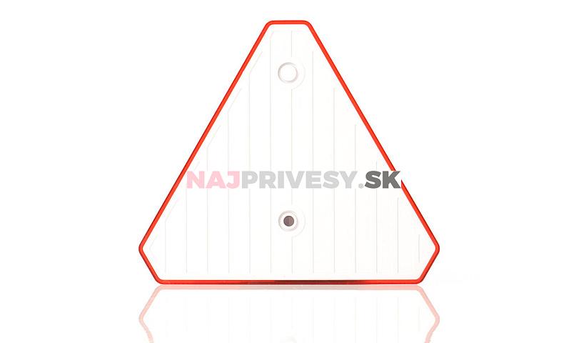 Odrazový trojuholník 143x125 mm s otvormi