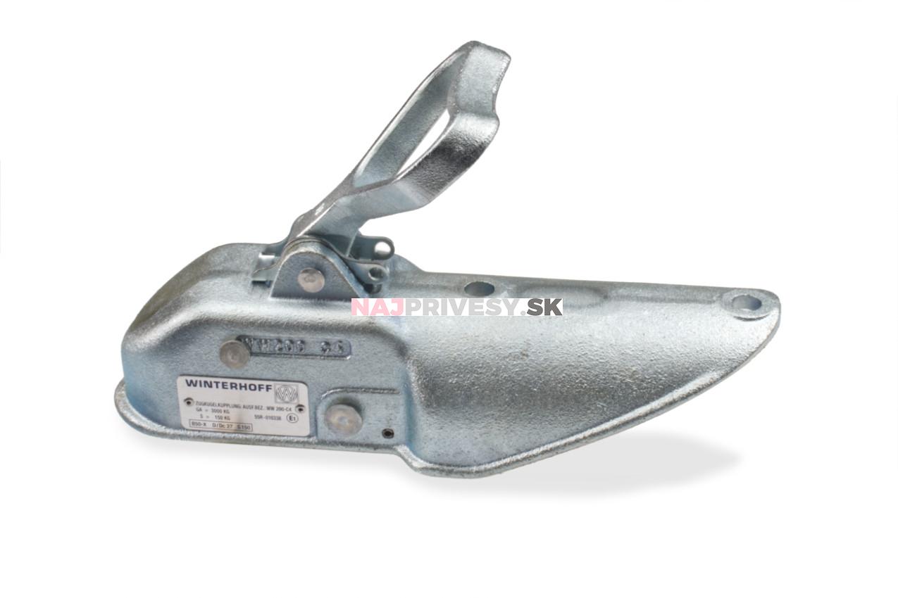 Ťažná spojka WW 200-C4-H 3000 kg, priemer. 80 mm, vŕtanie M12, skrutky vertikálne