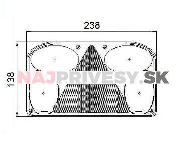 Sklo svietidla Fristom FT-088, L-BL/BR/KO/ML