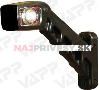 Svietidlo doplnkové obrysové LED WAS 239P, 12-24V, pravé, 187 mm