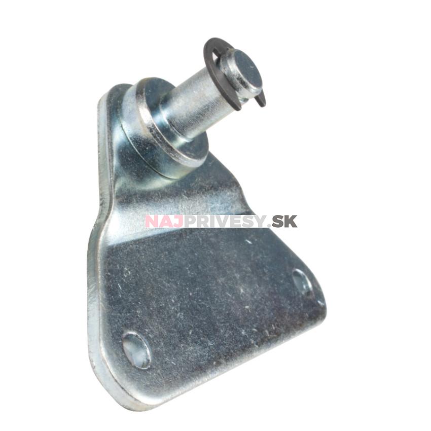 Konzola k plynovej vzpere vyhnutá 55x30mm, valcový čap pr. 8mm, oceľ