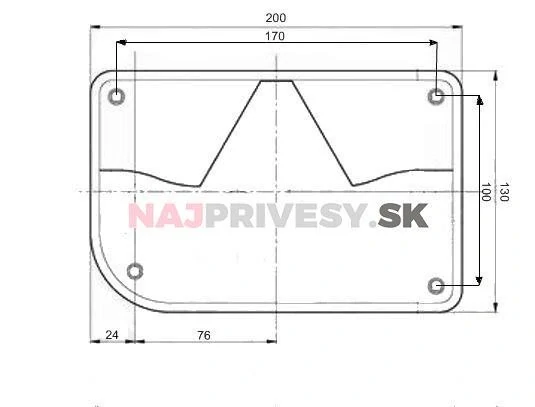 Jokon Sklo svietidla Jokon 830, L-BL/BR/KO/CO