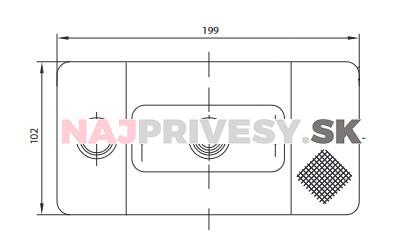 Sklo svietidla PROMOT LT90, L/P-BK/BR/KO/ML