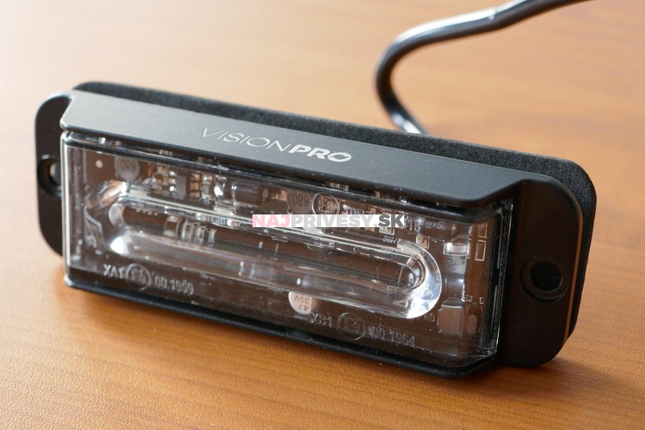 Výstražné zábleskové svietidlo VISIONPRO, 4x LED, modrá, plochá