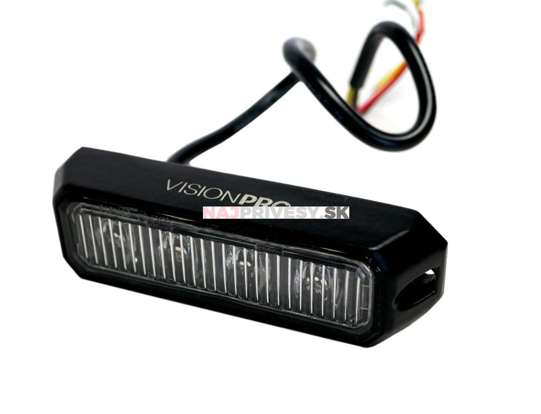 Výstražné zábleskové svietidlo VISIONPRO, 4x LED, oranžová