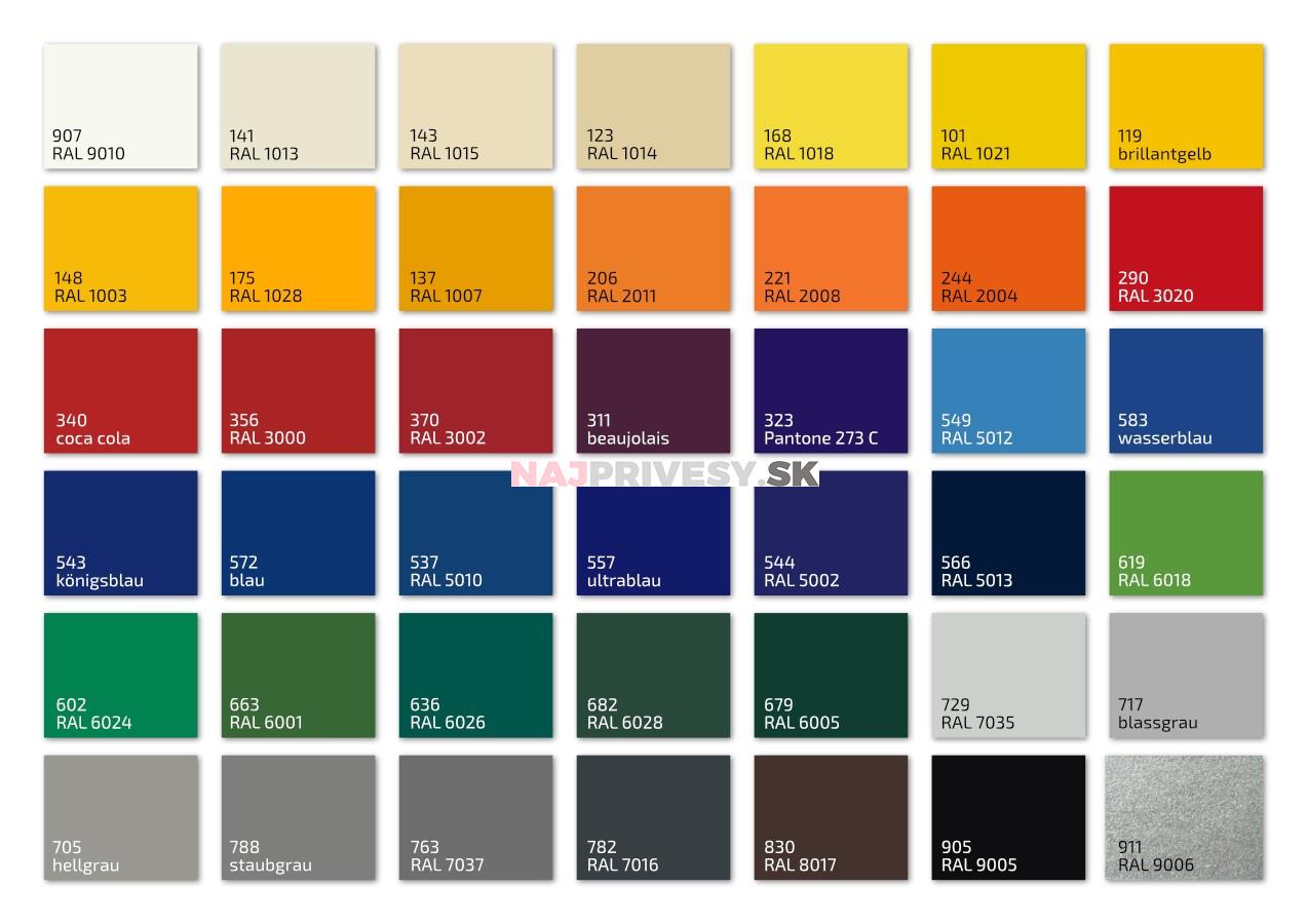 Plachta UNI/PROFI/LPV 6 cez bočnice (voliteľná farba) + príls.