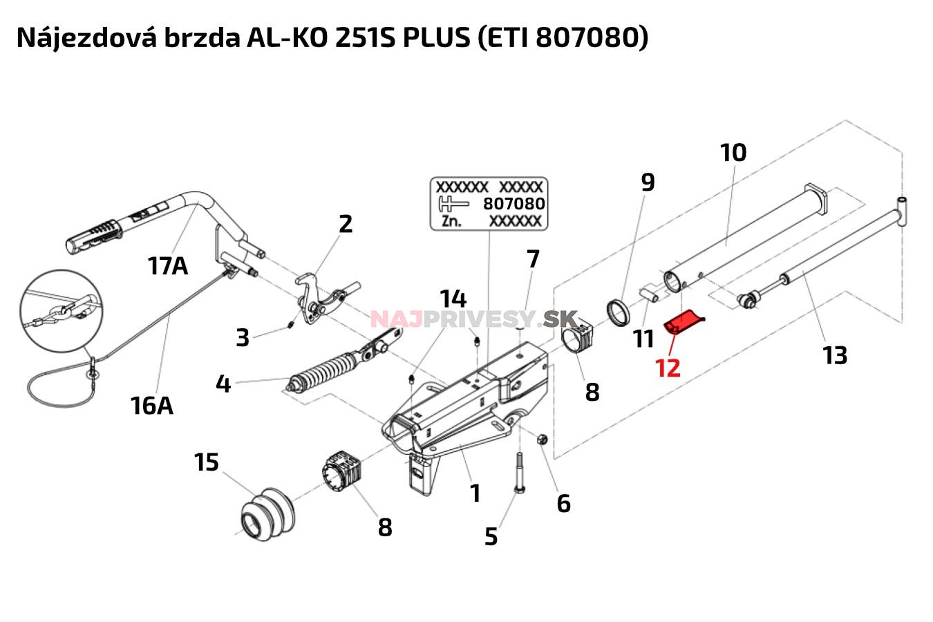 Držiak manžety pre AL-KO 161S,251S,251G PLUS