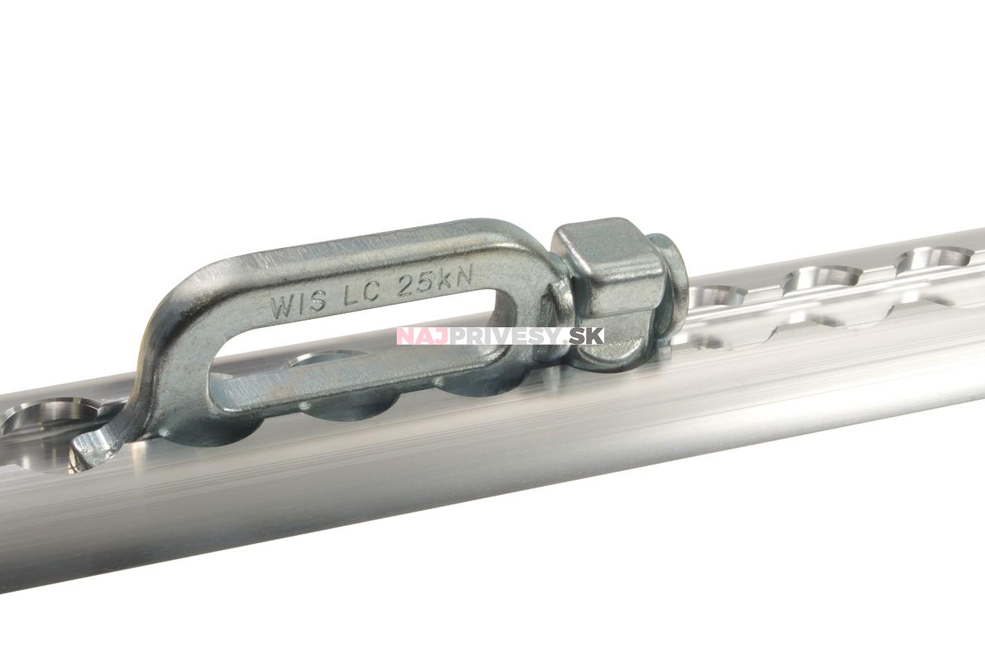 Oko pre AirLine lištu, dĺžka 110 mm, 2500 daN, pozink