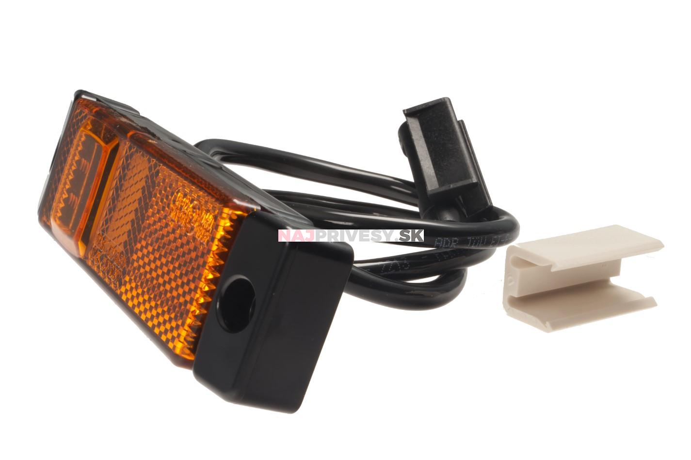 Svietidlo bočné obrysové LED WAS 220Jw45, 12-24V, s odrazkou, QS150