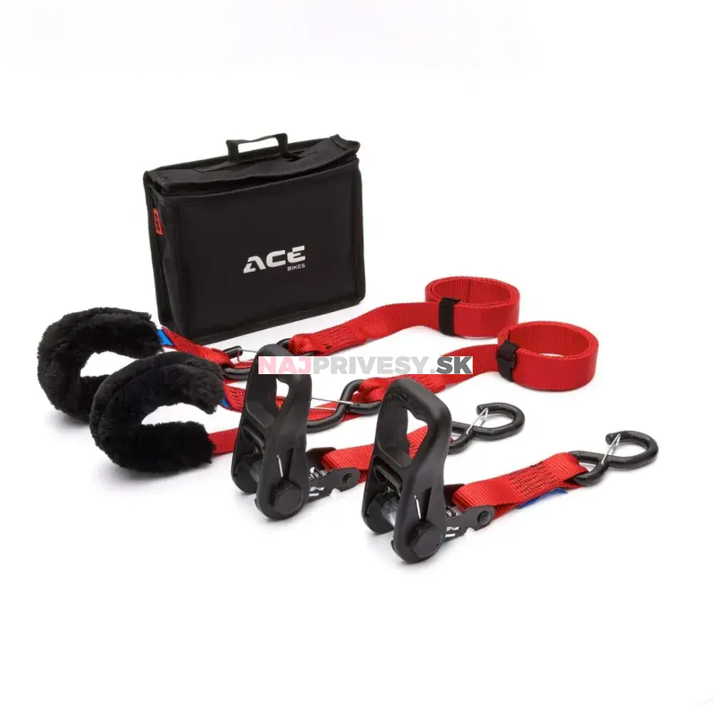 Upínacia súprava na uchytenie motocykla Acebikes Ratchet Premium Deluxe