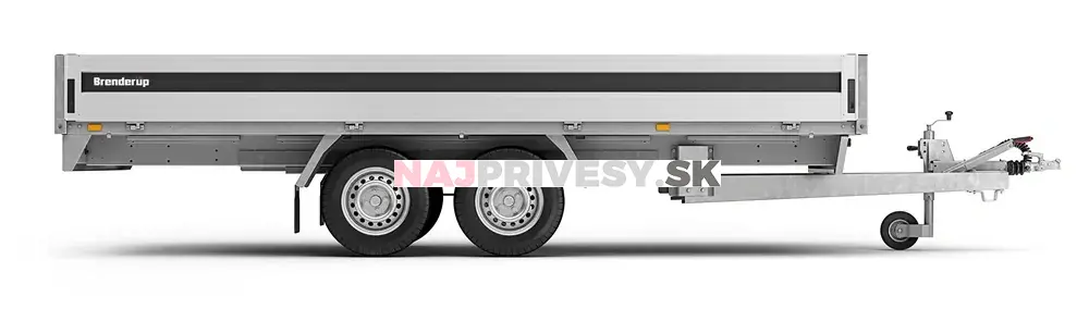 Brenderup 5520W ALU - 3500 kg + integrované oceľové nájazdy