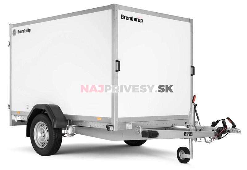 Skriňový príves Brenderup CD260WBD 1300 kg, 260x155x150 cm DVERE