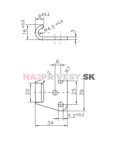 Záver bočníc - protikus BVS 60