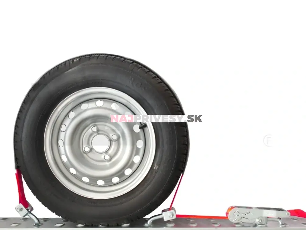 Upínacia súprava pre prevoz vozidiel "cez koleso" 50mm, 2,8 m, 5t, 2x ot.hák, ochrana, VDI 2700