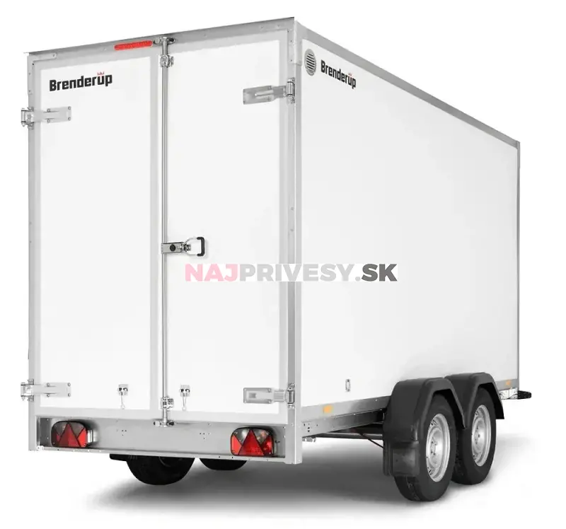 Skriňový príves Brenderup CD350TBD2500 350x155x185 cm 2500 kg DVERE