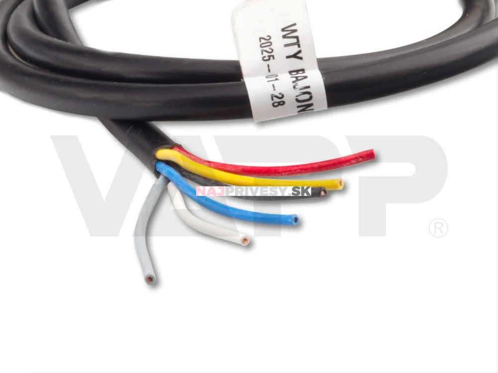 Zástrčka - bajonet Fristom 6-pólový s káblom 1m