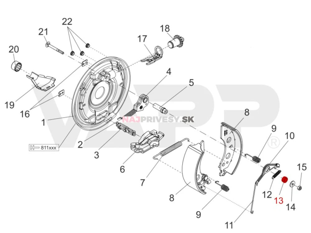 Pružina tlačná samostavu AAA 2051/2361 AL-KO