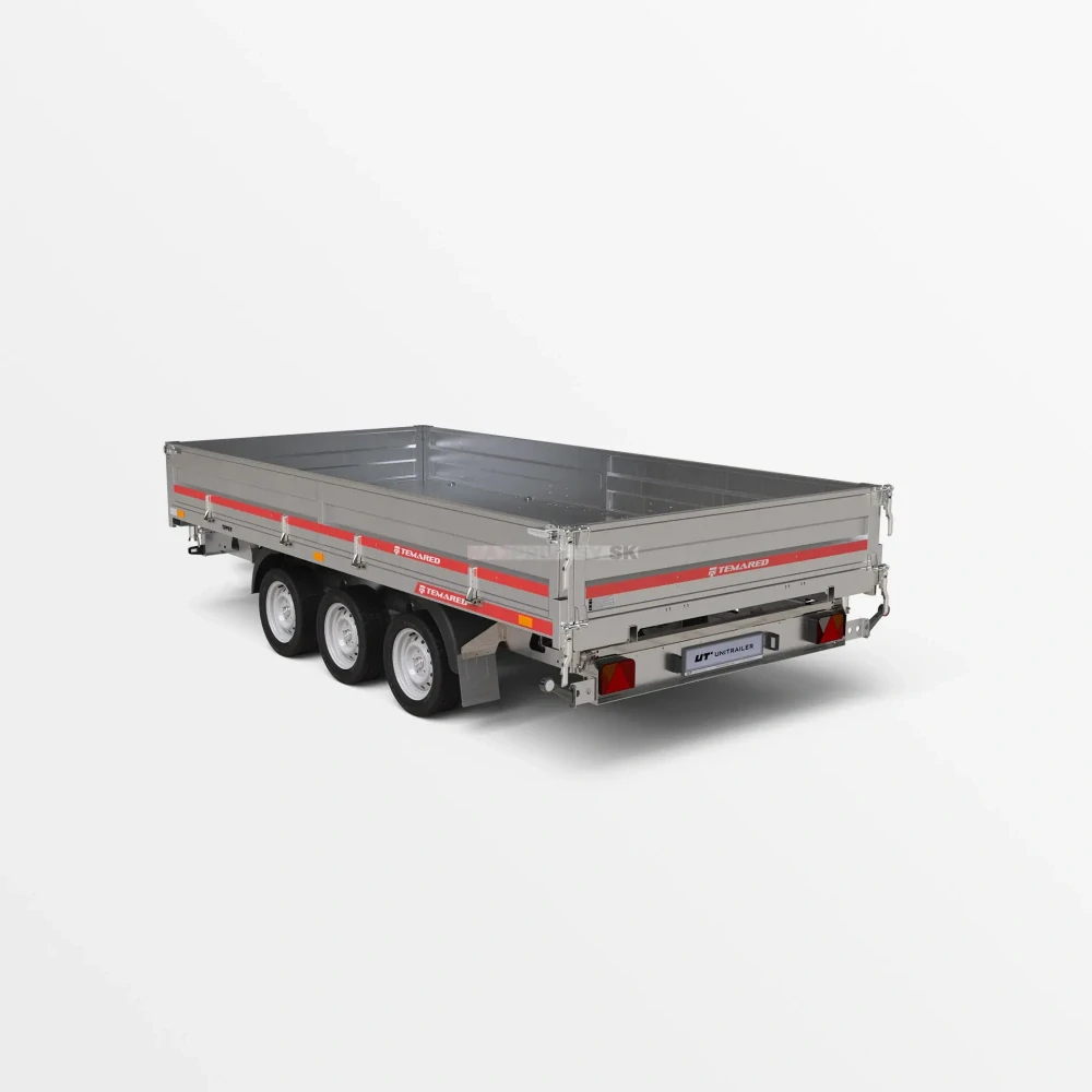 3-stranný hydraulický sklápač Temared Tipper 4020/3C S 3,5T 3500kg, 3 nápravy
