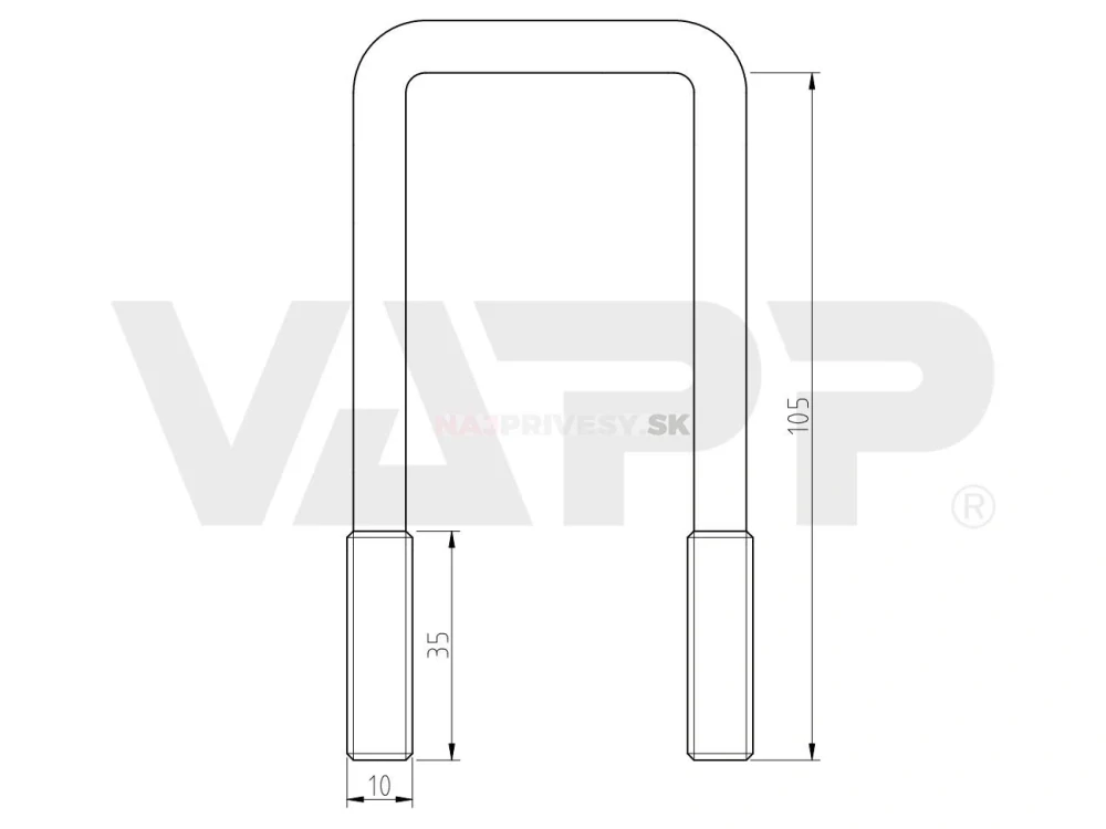 Strmeň M10 42x105 mm