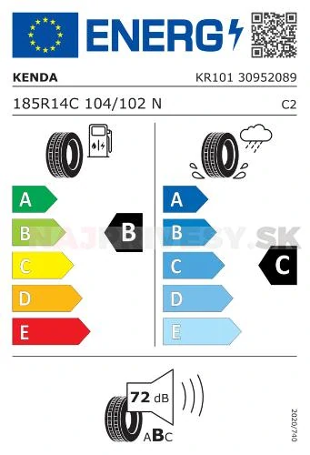 Koleso 185 R14 C 104/102N (900 kg) Kenda Mastertrail 3G M+S, 5,5J, ET30, 5x112