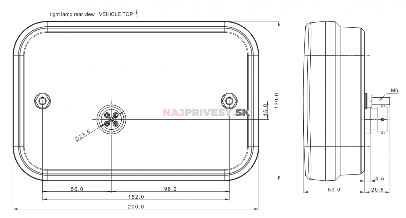 Svietidlo Fristom FT-270 združené LED 12V, P-BL/BR/KO/CO/RZ, baj5